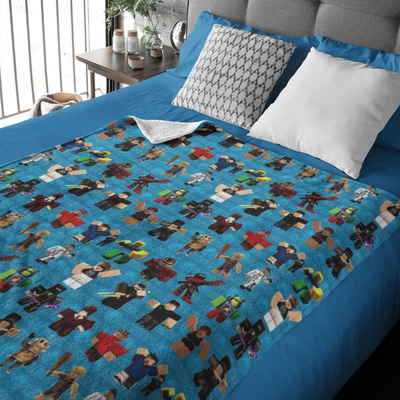 ROBLOX MICROFIBER FLEECE THROW BLANKET 60" X 80" - Picture 1 of 1